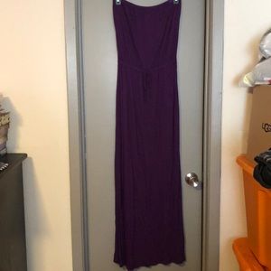 Strapless maxi dress